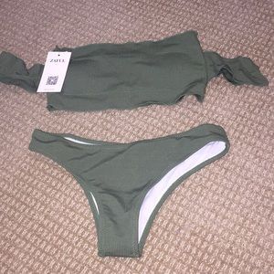 Zaful two piece olive green bikini